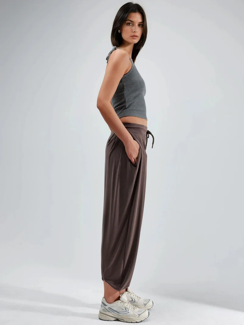 Hiccup Mid Waist Jogger Pants Busem Collection